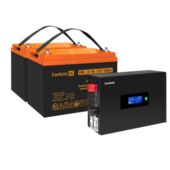Комплект EXEGATE ИБП EX295994RUS + батарея 100Aч EX285656RUS 2 шт