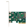 Контроллер EXEGATE EXE-313 (PCI-Ex4, 2xUSB 3,1 Type-C ext., разъем доп. Питания) EX283715RUS