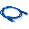 Патч-корд EXEGATE UTP-RJ45-RJ45-C6-1M-BL, 1 м, синий EX297190RUS