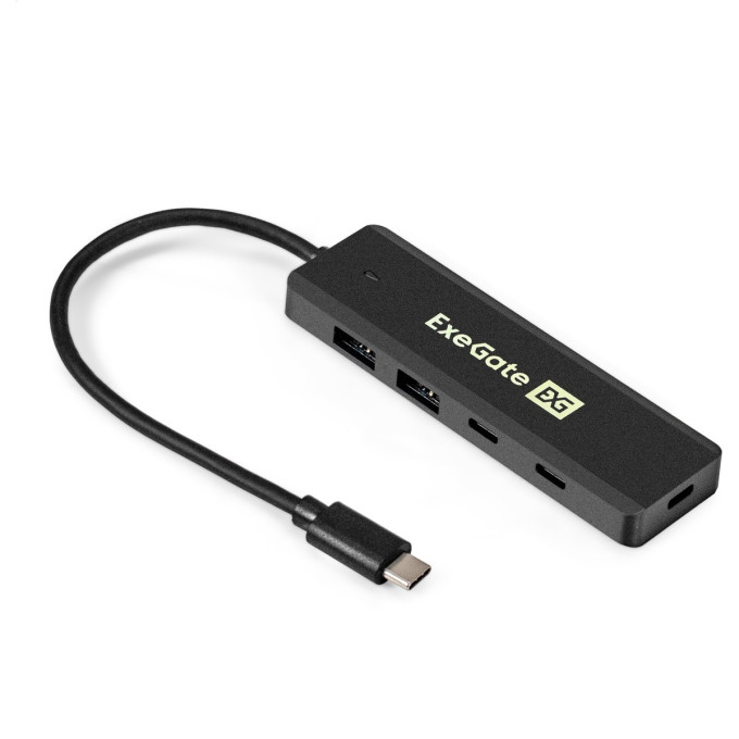 USB-Хаб (концентратор) 4-в-1 EXEGATE DUB-2C2P/5G EX298176RUS
