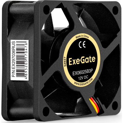 Вентилятор 12В DC EXEGATE EX06025B3P
