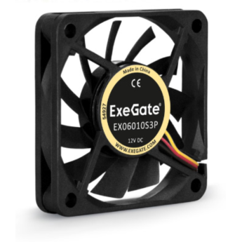 Вентилятор 12В DC EXEGATE EXTRAPOWER EP06010S2P 60x60x10 мм