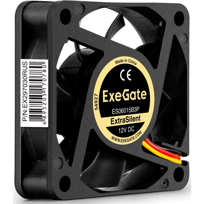 Вентилятор 12В DC EXEGATE EXTRASILENT ES06015B3P EX297030RUS