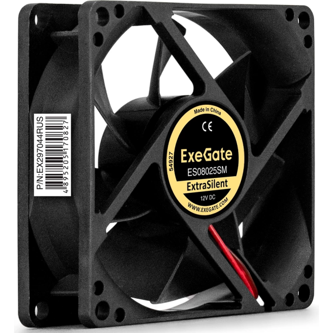 Вентилятор 12В DC EXEGATE EXTRASILENT ES08025SM EX297044RUS