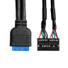 Планка USB на переднюю панель EXEGATE U3H-627S EX298351RUS